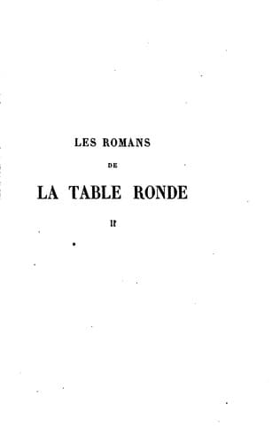 Tapa de Les romans de la Table ronde