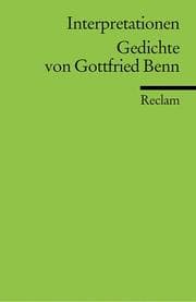 Tapa de Gedichte von Gottfried Benn