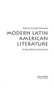 Tapa de Modern Latin American literature