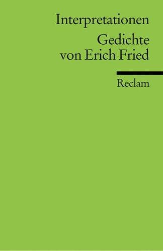Tapa de Gedichte von Erich Fried