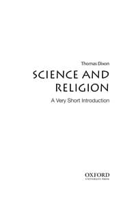 Tapa de Science and religion