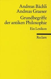 Tapa de Grundbegriffe der antiken Philosophie
