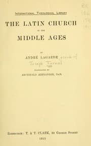 Tapa de The Latin church in the middle ages