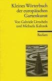 Tapa de Kleines Wörterbuch der europäischen Gartenkunst