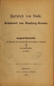 Tapa de Hartwich von Stade, erzbischof von Hamburg-Bremen ...