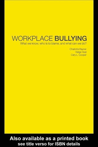 Tapa de Workplace bullying