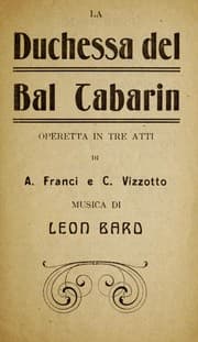 Tapa de La duchessa del bal tabarin