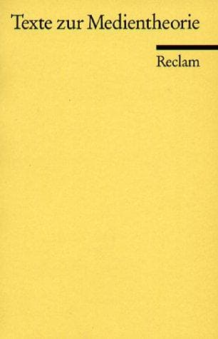 Tapa de Texte zur Medientheorie