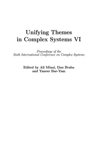 Tapa de Unifying Themes in Complex Systems