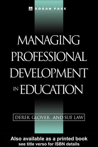 Tapa de Managing professional development in education