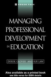 Tapa de Managing professional development in education