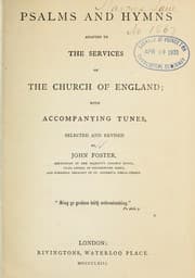 Tapa de Psalms and hymns adapted to the services of the Church of England