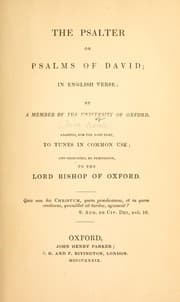 Tapa de The Psalter or Psalms of David