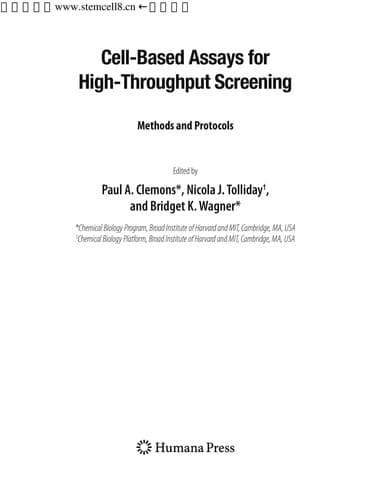 Tapa de Cell-based assays for high-throughput screening