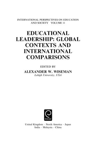 Tapa de Educational leadership