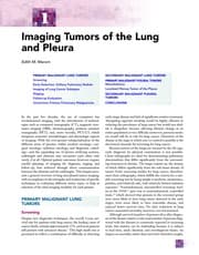 Tapa de Tumors and tumor-like conditions of the lung and pleura