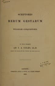 Tapa de Scriptores rerum gestarum Willelmi Conquestoris
