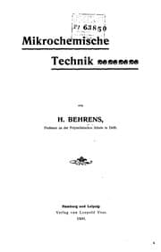 Tapa de Mikrochemische Technik