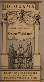 Tapa de Description of the diorama representing the first inauguration of George Washington, 1789