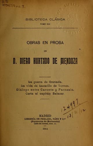 Tapa de Obras en prosa