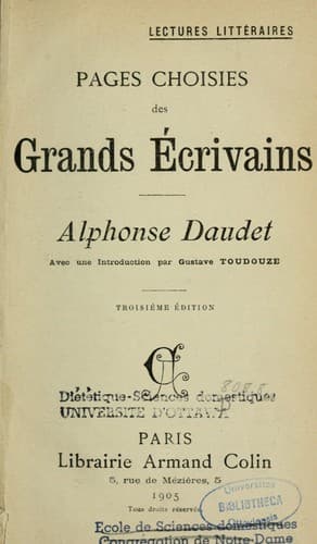Tapa de Alphonse Daudet