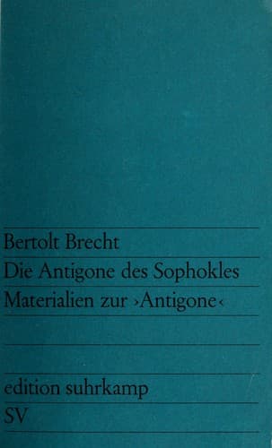 Tapa de Die Antigone des Sophokles