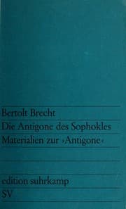 Tapa de Die Antigone des Sophokles