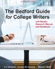 Tapa de The Bedford guide for college writers with reader, research manual, and handbook