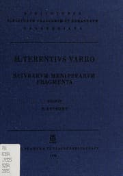 Tapa de M. Terentii Varronis Saturarum Menippearum fragmenta
