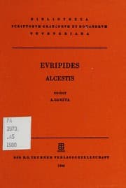 Tapa de Euripides Alcestic