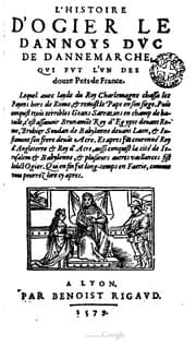 Tapa de L'histoire d'Ogier le Dannoys, duc de Dannemarche