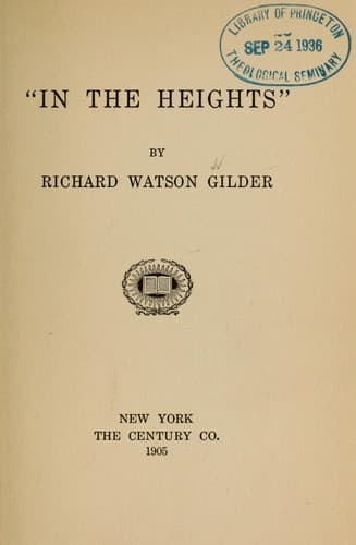 Tapa de "In the heights."