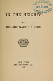 Tapa de "In the heights."