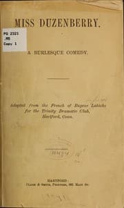 Tapa de Miss Duzenberry
