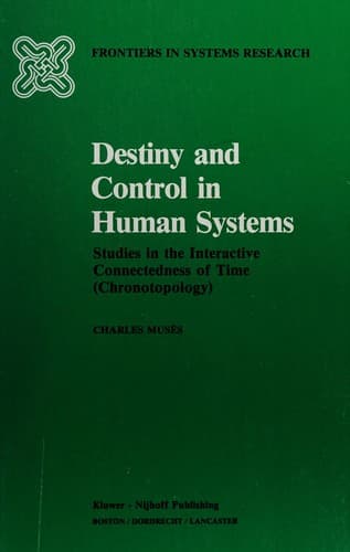 Tapa de Destiny and control in human systems