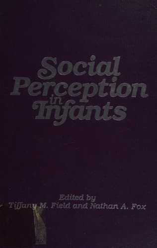 Tapa de Social perception in infants