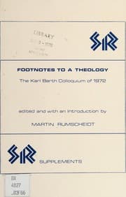 Tapa de Footnotes to a theology