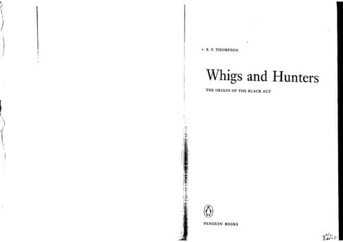 Tapa de Whigs and hunters
