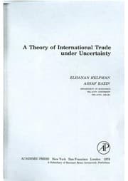 Tapa de A theory of international trade under uncertainty