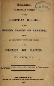 Tapa de Psalms, carefully suited to the Christian worship in the United States of America
