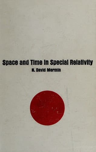 Tapa de Space and time in special relativity
