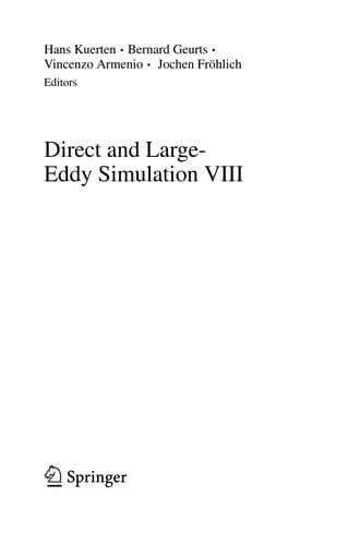 Tapa de Direct and Large-Eddy Simulation VIII