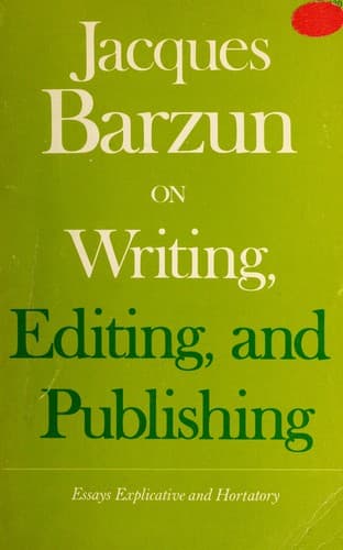 Tapa de On writing, editing, and publishing