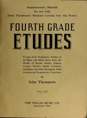 Tapa de Fourth grade etudes