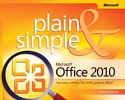 Tapa de Microsoft Office 2010 plain & simple