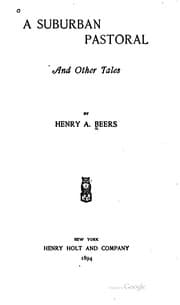 Tapa de A suburban pastoral, and other tales