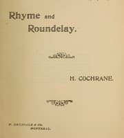 Tapa de Rhyme and roundelay