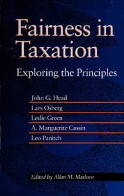 Tapa de Fairness in taxation