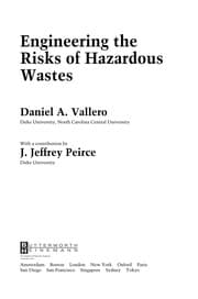 Tapa de Engineering the risks of hazardous wastes