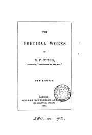 Tapa de The poetical works of N.P. Willis
